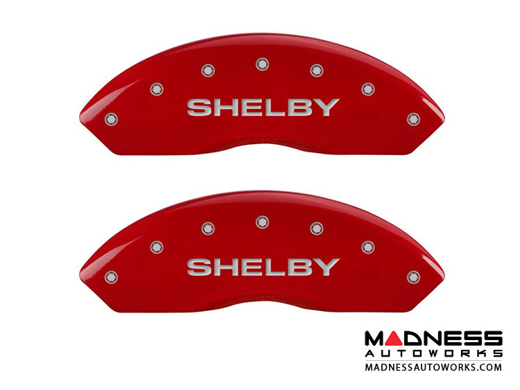 Ford Mustang 2011-2014 - Shelby Logo - Caliper Covers by MGP - Red